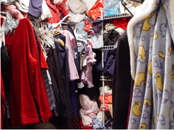 closet clutter